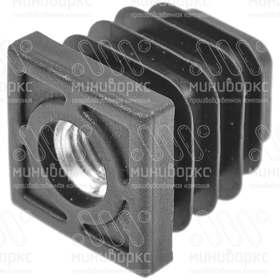 Комплекты квадратных заглушек с опорами 25x25 – 25-25M8.D22x30 | картинка 4