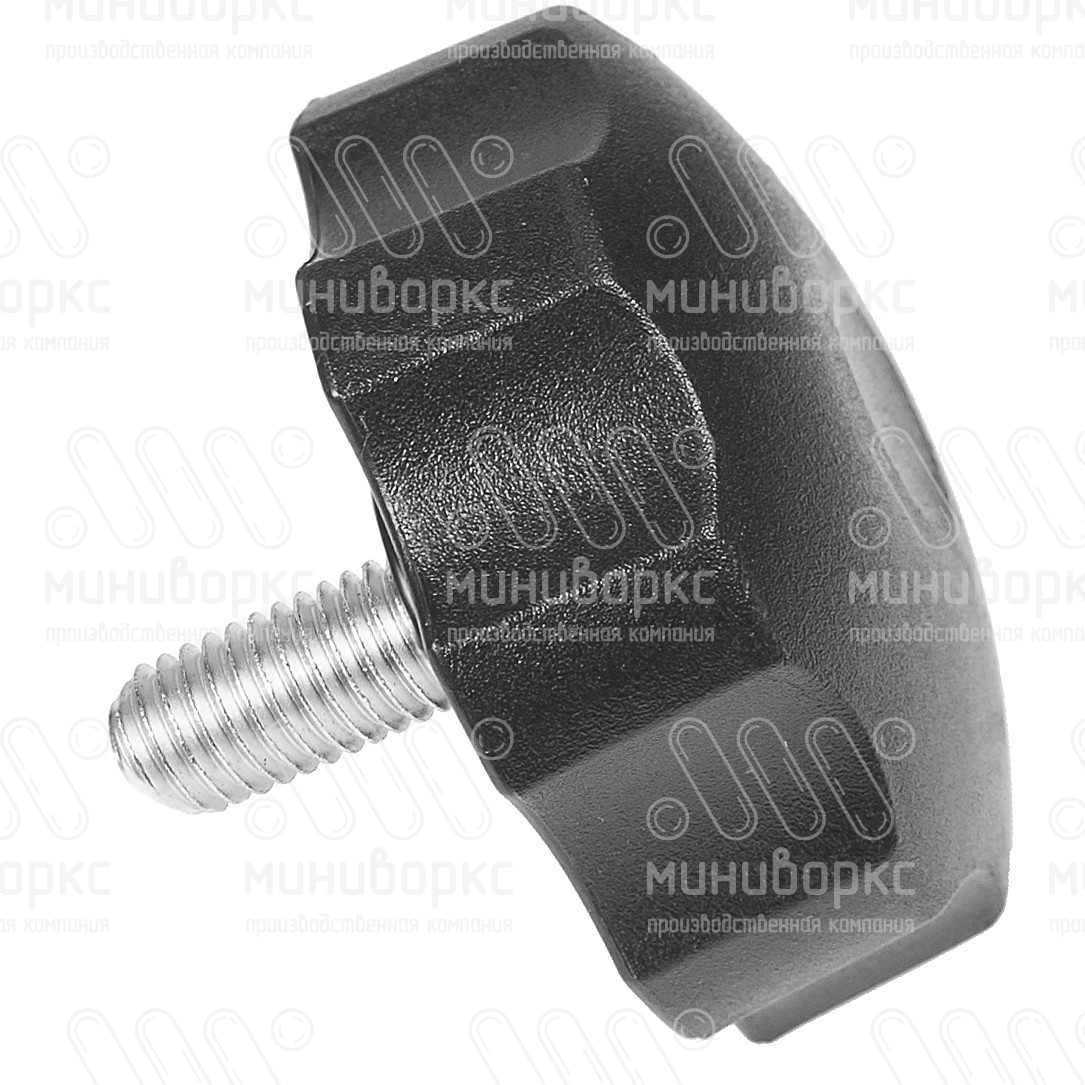 Фиксатор пластиковый с рукояткой m10x35 60 – Ф60М10-35ЧН | картинка 2