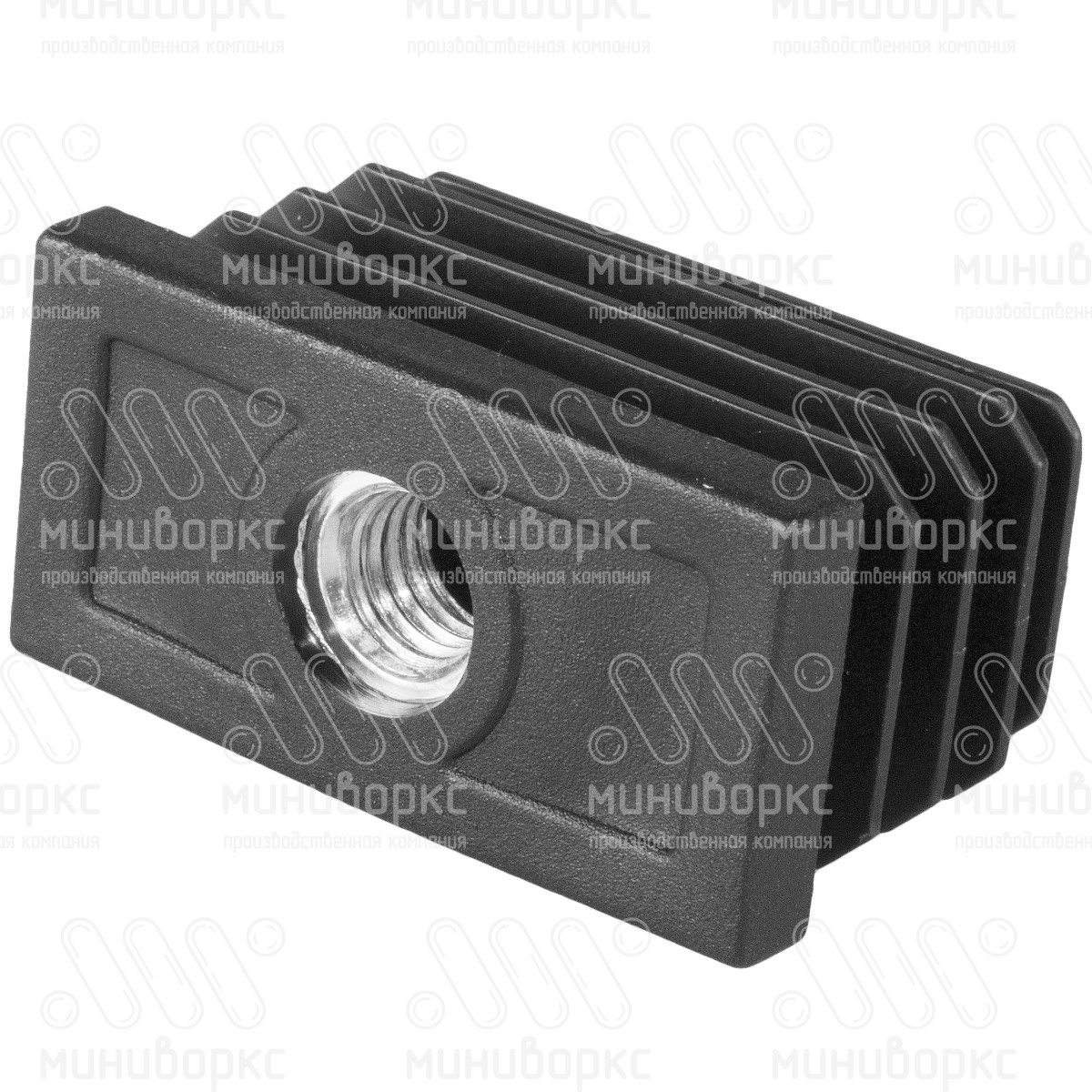 Комплекты прямоугольных заглушек с опорами 50x25 – 25-50M8.D25x20 | картинка 4