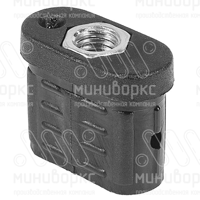 Заглушки для овальной труб 30x15 – IOFP30x15x1,5 M8 | картинка 1